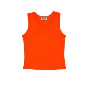NEW ROCK CANDY girls neon ribbed tank in orange